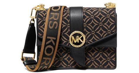 michael kors greenwich jacquard crossbody bag